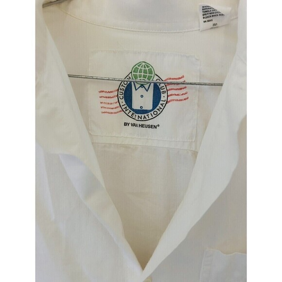 VTG 80s Van Heusen Custom Club Caribbean Carnival Cruise Beach Cabana Button Up - Picture 3 of 4
